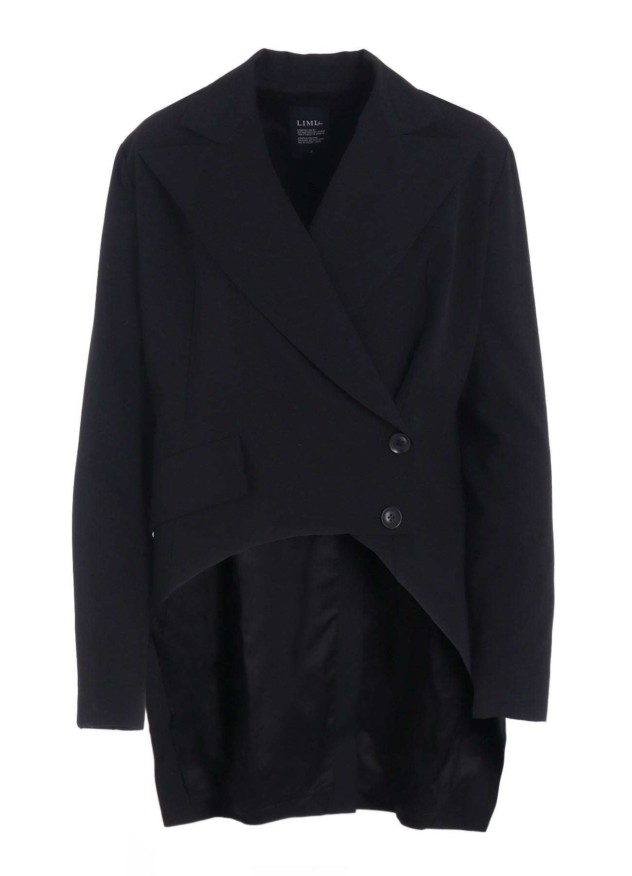 WOOL GABARDINE BACK LONG JACKET