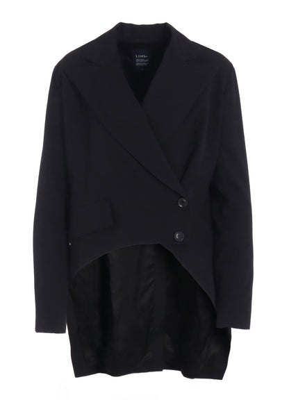WOOL GABARDINE BACK LONG JACKET
