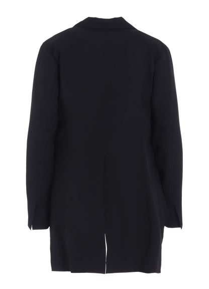 WOOL GABARDINE BACK LONG JACKET
