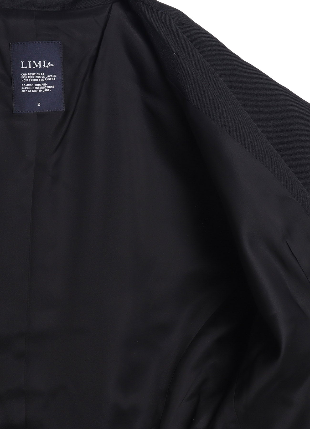 WOOL GABARDINE BACK LONG JACKET