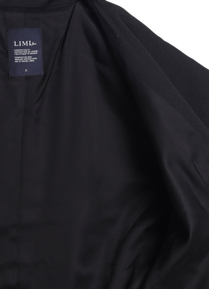 WOOL GABARDINE BACK LONG JACKET