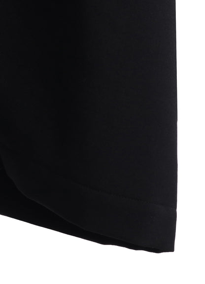 WOOL GABARDINE ELBOW PATCH LONG JACKET