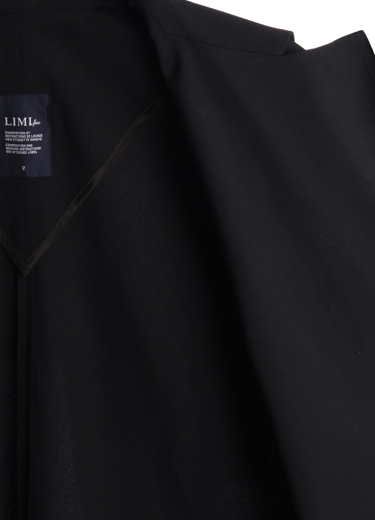 WOOL GABARDINE ELBOW PATCH LONG JACKET