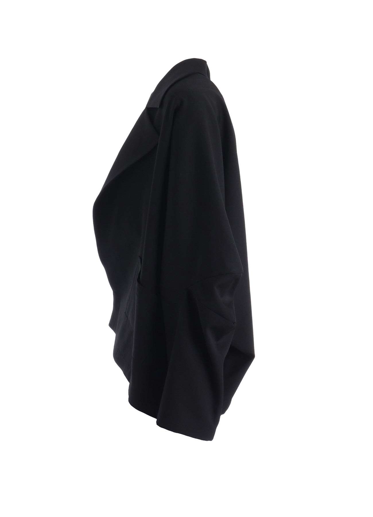 WOOL GABARDINE ELBOW PATCH SHORT JACKET