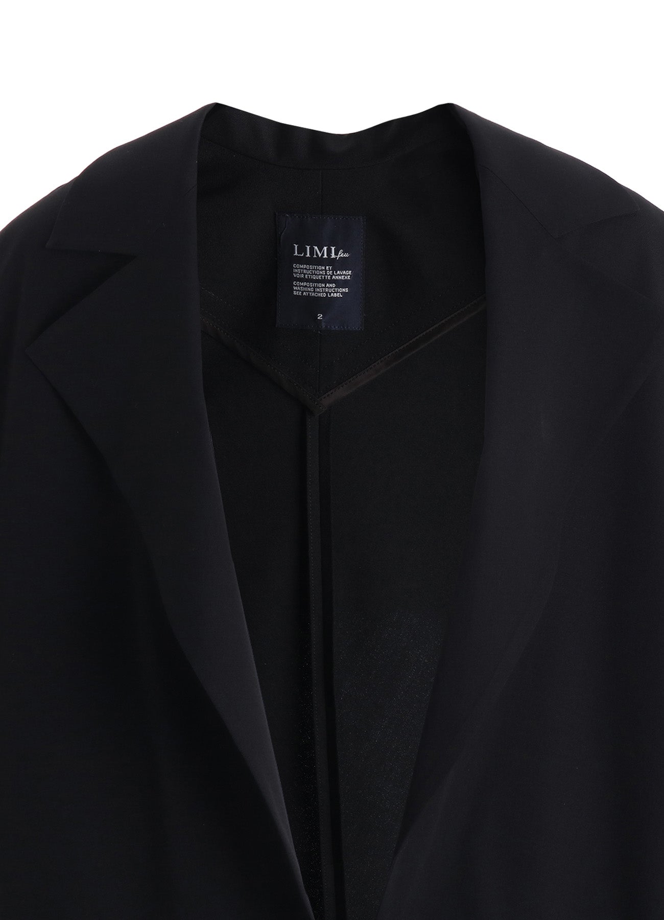 WOOL GABARDINE ELBOW PATCH SHORT JACKET