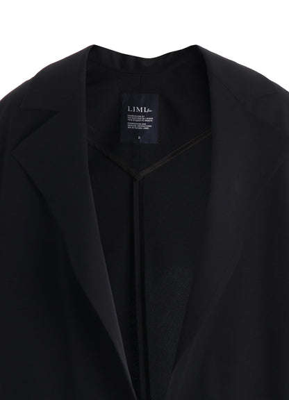 WOOL GABARDINE ELBOW PATCH SHORT JACKET