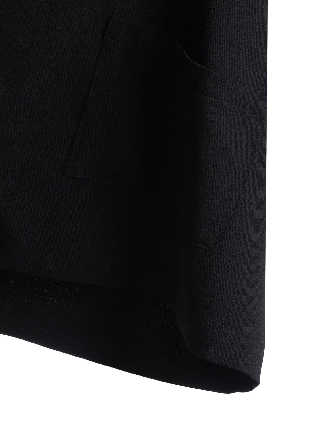 WOOL GABARDINE ELBOW PATCH SHORT JACKET