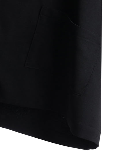 WOOL GABARDINE ELBOW PATCH SHORT JACKET