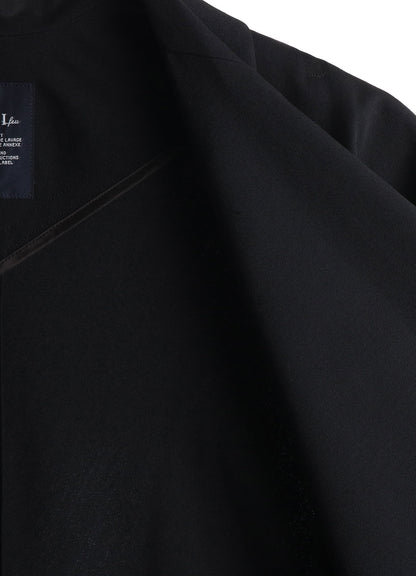 WOOL GABARDINE ELBOW PATCH SHORT JACKET