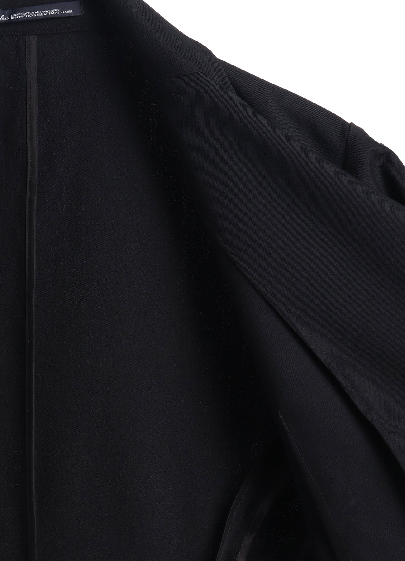 WOOL GABARDINE BACK LONG JACKET