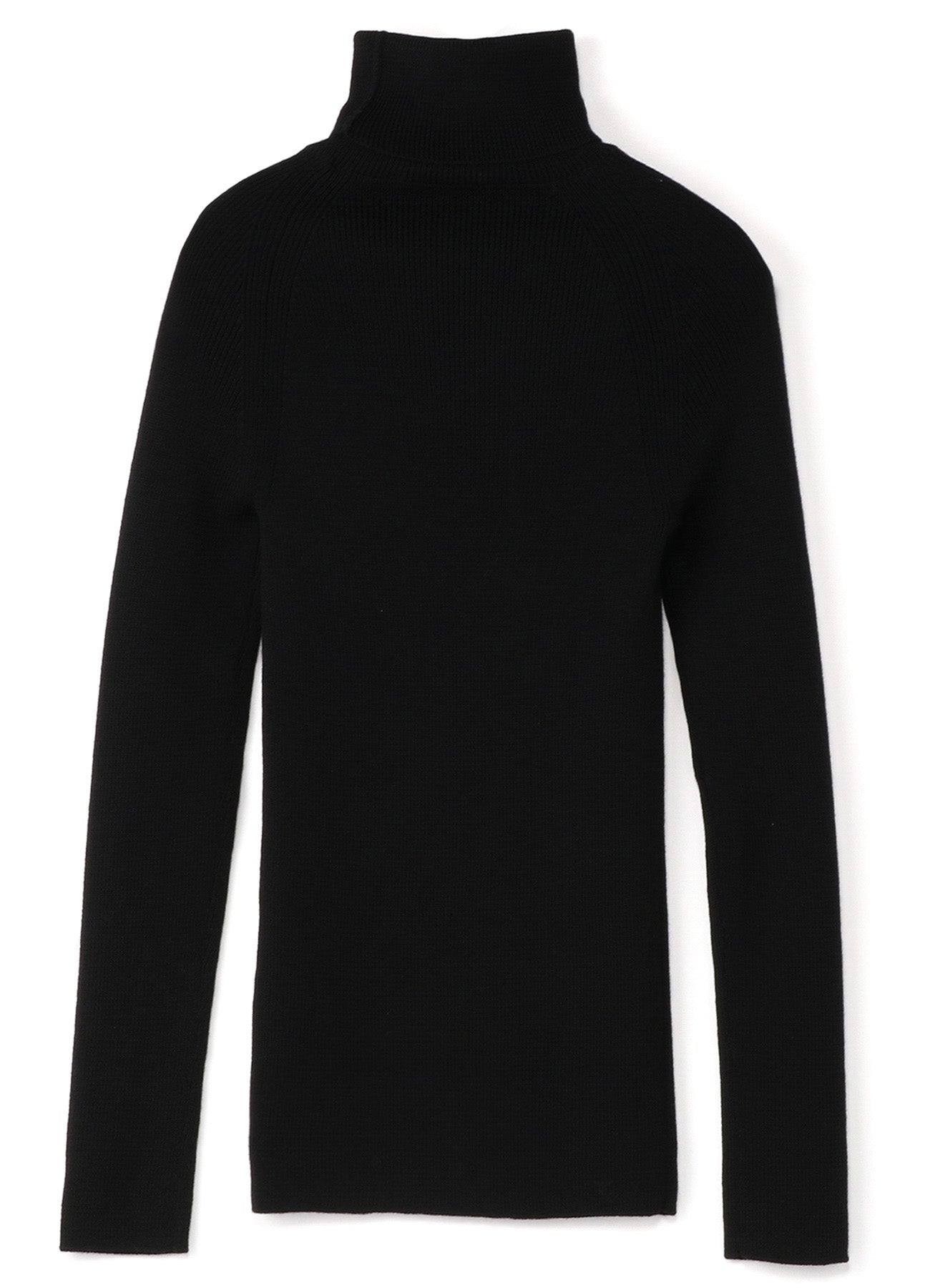 STANDARD WOOL PLAIN SIDE STITCH WASHABLE SHORT TURTLE NECK KNIT