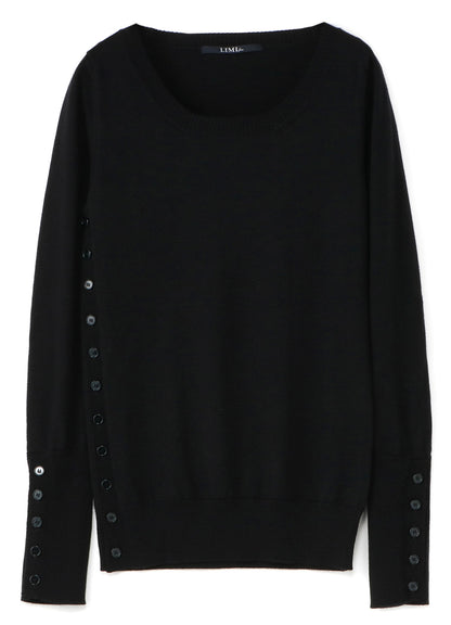 STANDARD SOFT WOOL WASHABLE PLAIN STITCH SIDE SWEATER