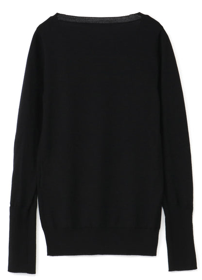 STANDARD SOFT WOOL WASHABLE PLAIN STITCH SIDE SWEATER