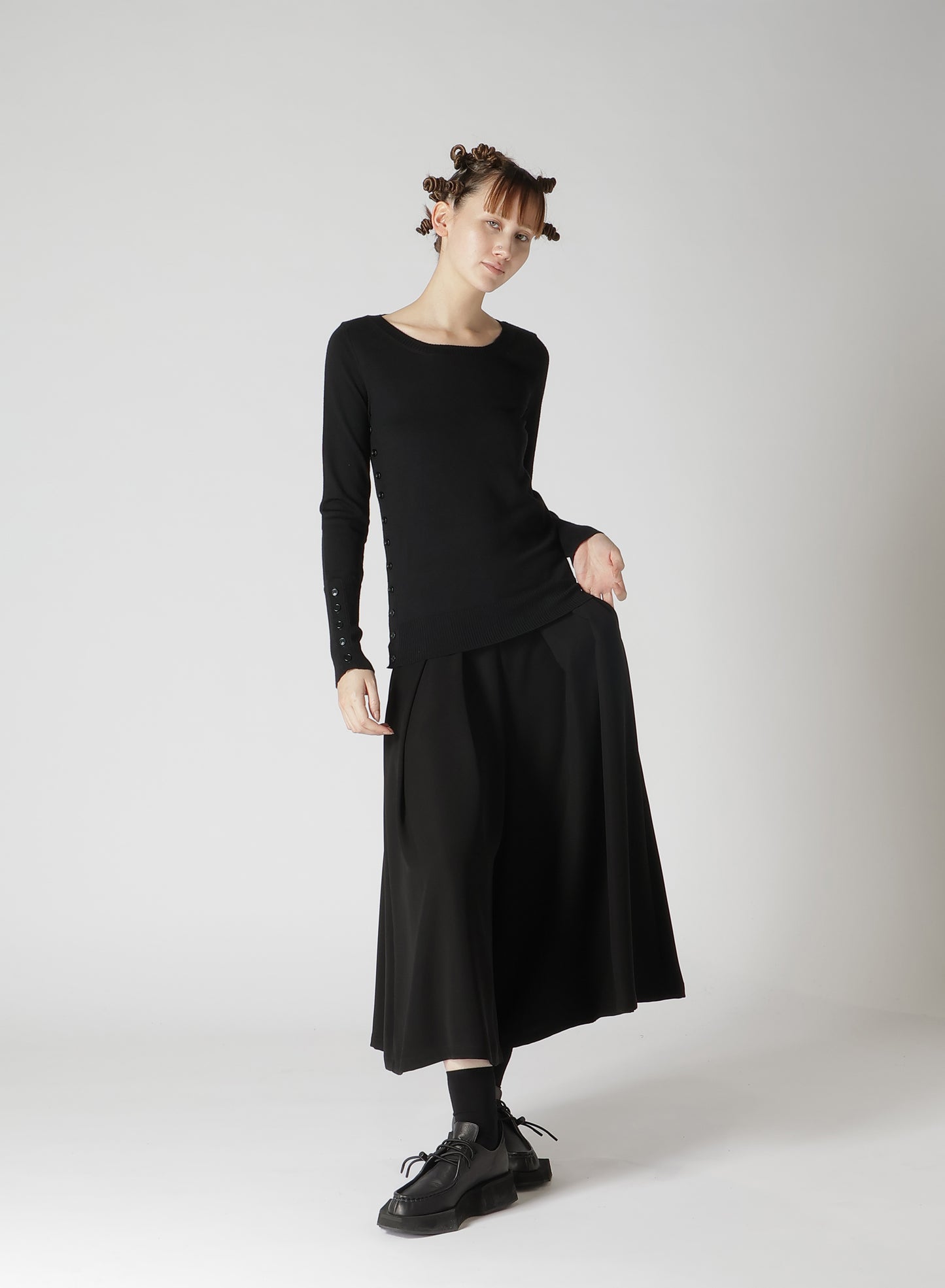 STANDARD SOFT WOOL WASHABLE PLAIN STITCH SIDE SWEATER