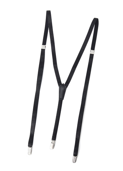 NON-LEATHER WAVE SLIM SUSPENDERS