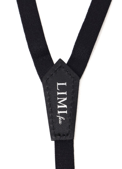 NON-LEATHER WAVE SLIM SUSPENDERS