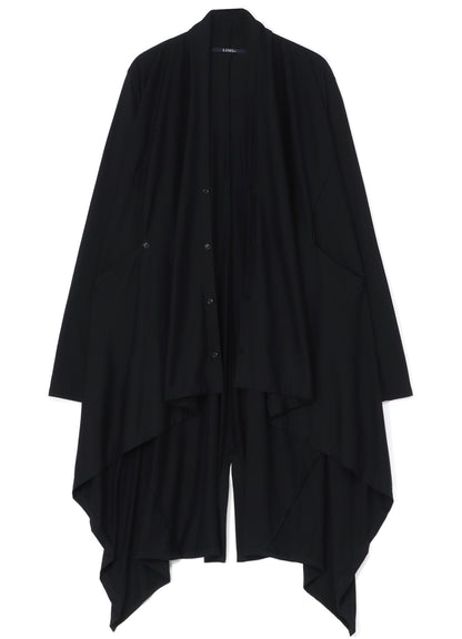 Ly/C Plain Stitch Drape long cardigan