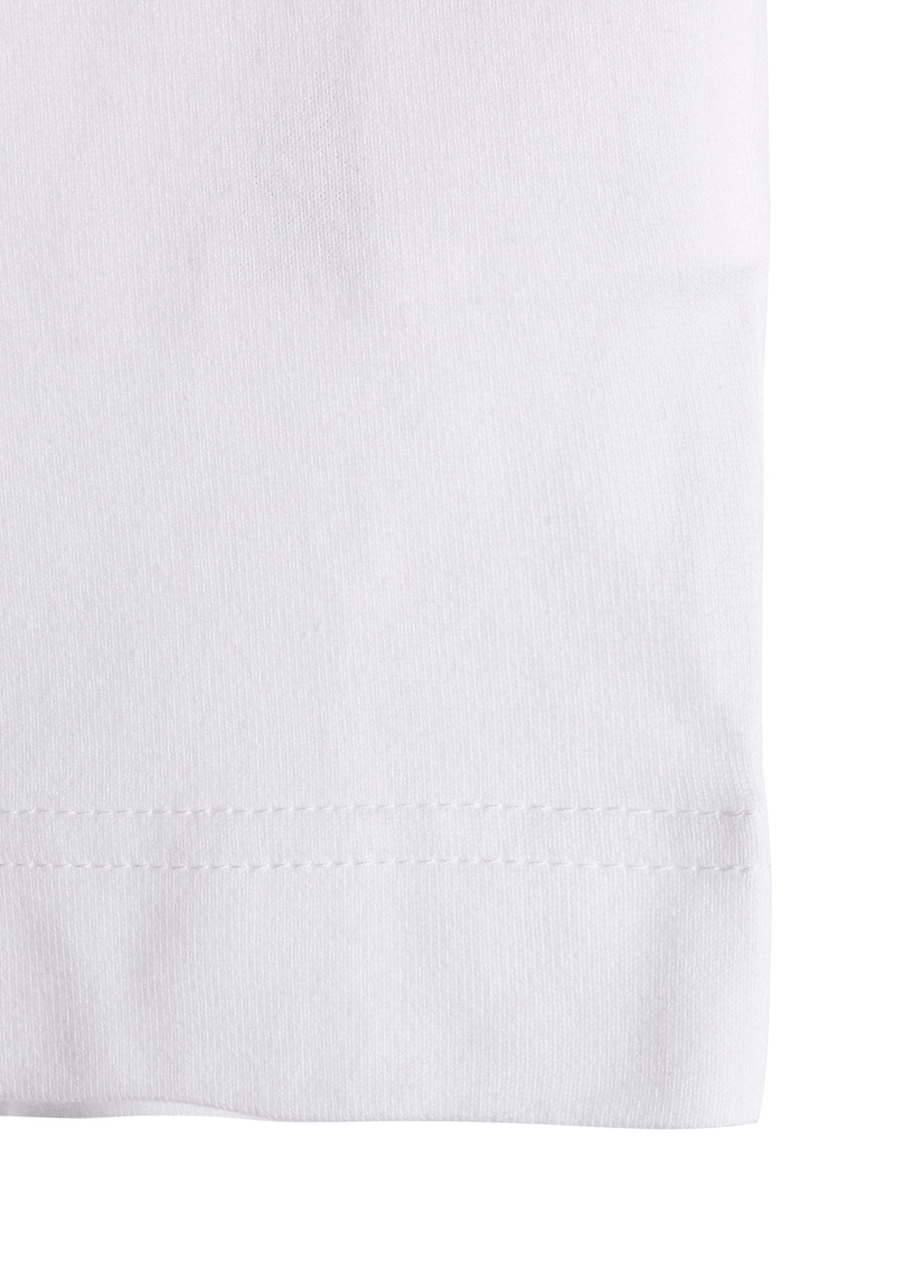 RIBBON TAPE DETAIL LONG-SLEEVE LONG T-SHIRT