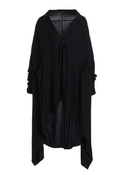 LYOCELL / COTTON JERSEY DRAPE LONG CARDIGAN