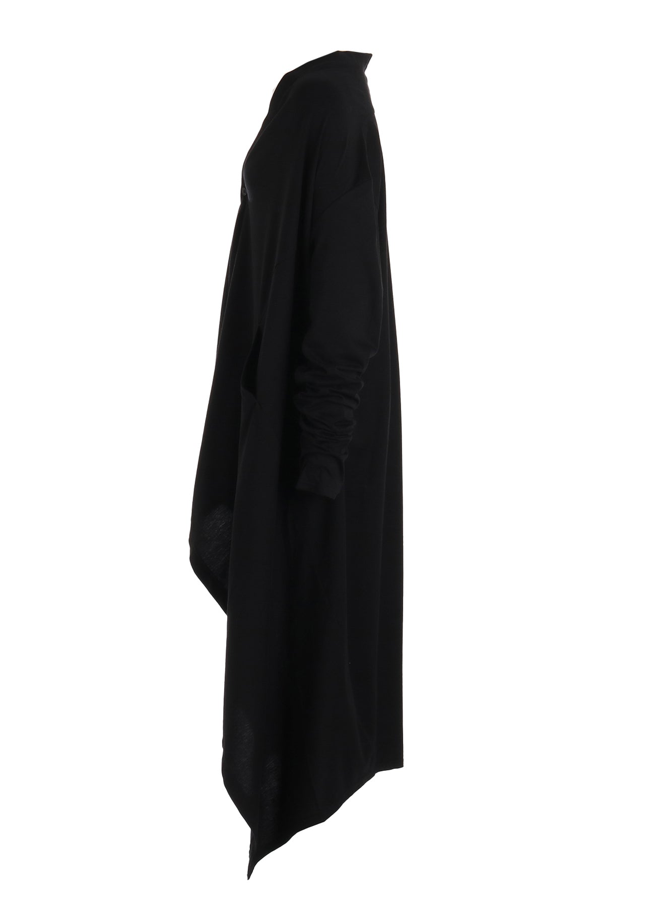 LYOCELL / COTTON JERSEY DRAPE LONG CARDIGAN – THE SHOP YOHJI YAMAMOTO
