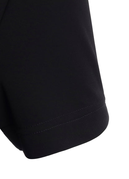 HIGH TWIST SMOOTH RAYON SHORT SLEEVE TUCK DRESS