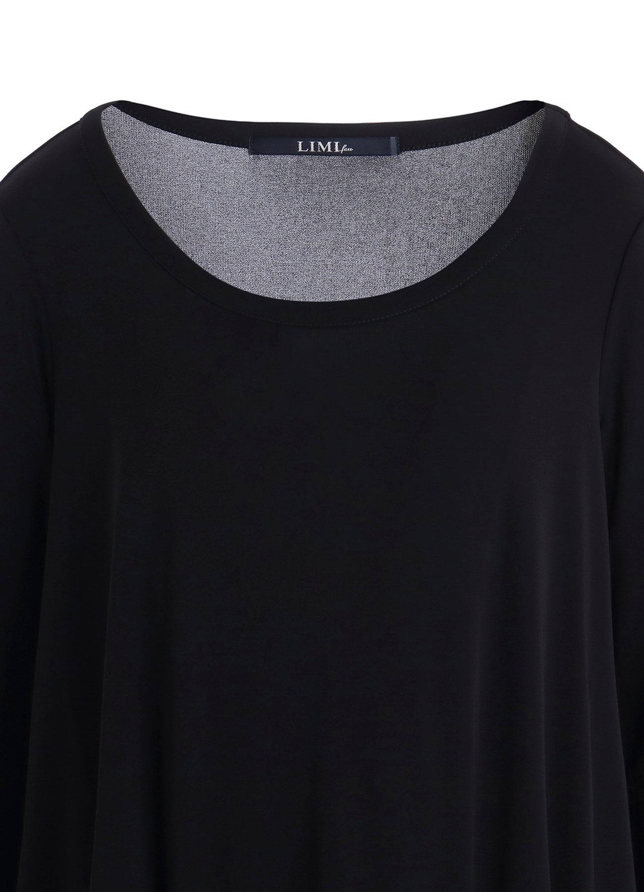 HIGH TWIST SMOOTH RAYON LONG SLEEVE TUCK DRESS