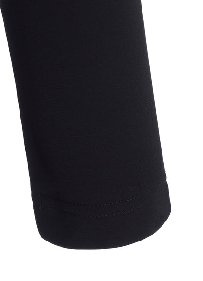 HIGH TWIST SMOOTH RAYON LONG SLEEVE TUCK DRESS