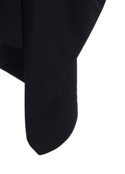 HIGH TWIST SMOOTH RAYON LONG SLEEVE TUCK DRESS