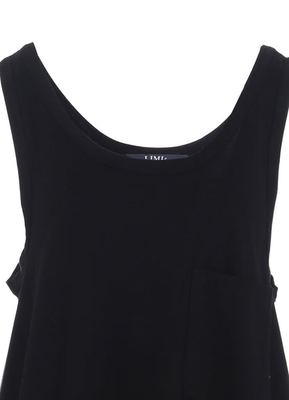 COTTON JERSEY PANEL TANK DRESS