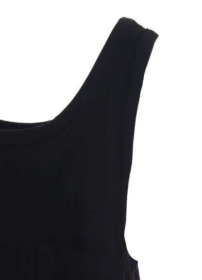 COTTON JERSEY PANEL TANK DRESS