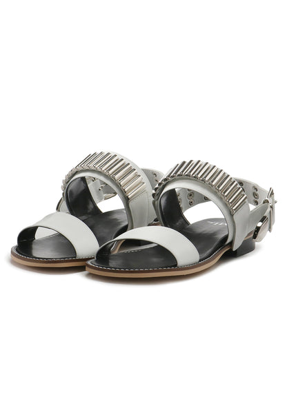 Smooth Leather 2 Way Rivet Sandal