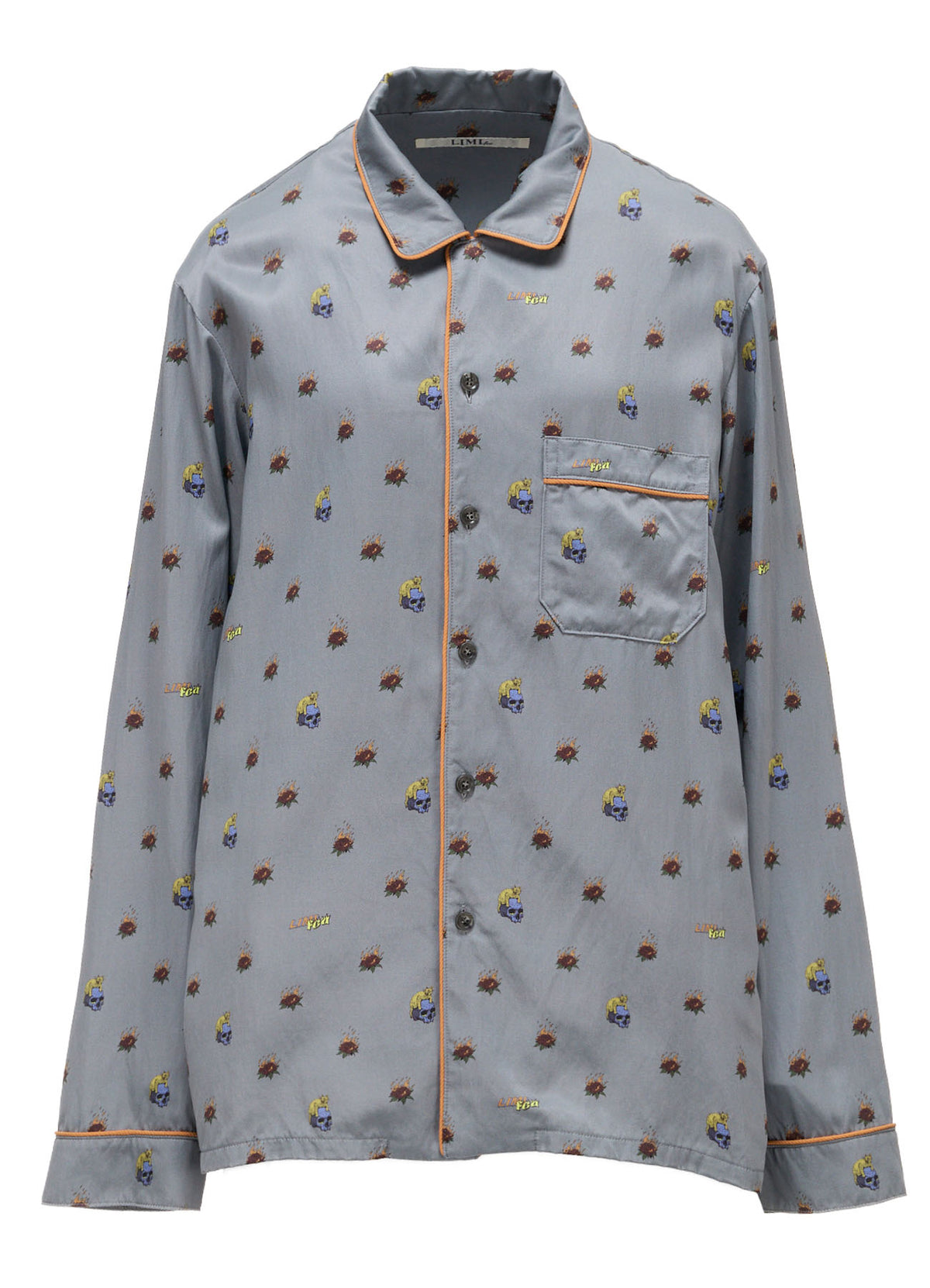 LIMI feu×HIROTTON RY/C SATIN PAJAMA SHIRT