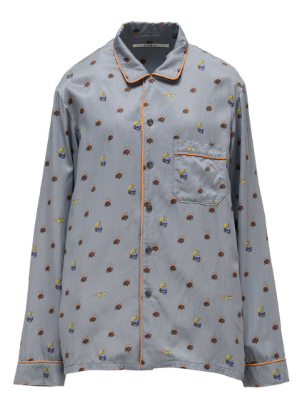 LIMI feu×HIROTTON RY/C SATIN PAJAMA SHIRT