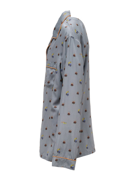 LIMI feu×HIROTTON RY/C SATIN PAJAMA SHIRT