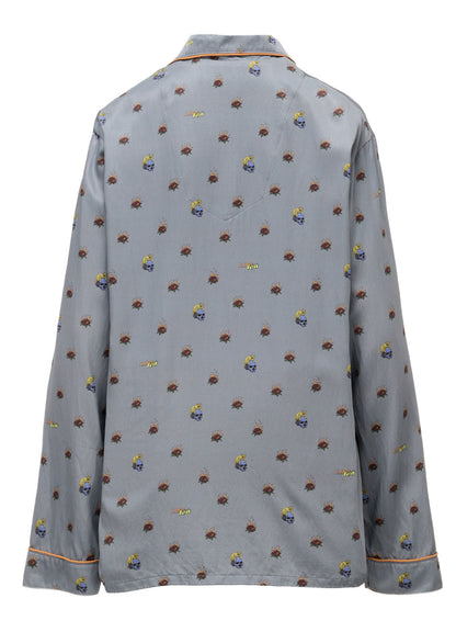 LIMI feu×HIROTTON RY/C SATIN PAJAMA SHIRT