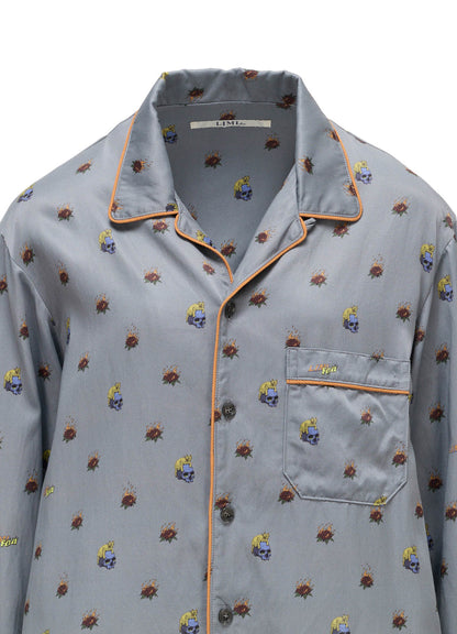 LIMI feu×HIROTTON RY/C SATIN PAJAMA SHIRT
