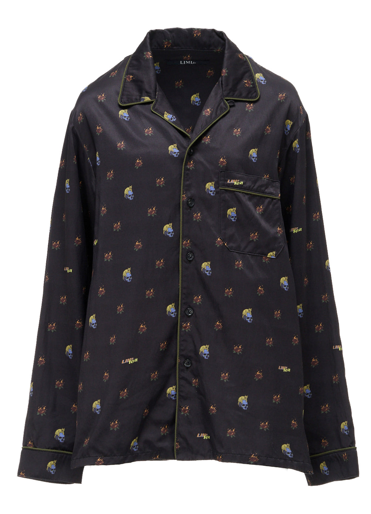 LIMI feu×HIROTTON RY/C SATIN PAJAMA SHIRT