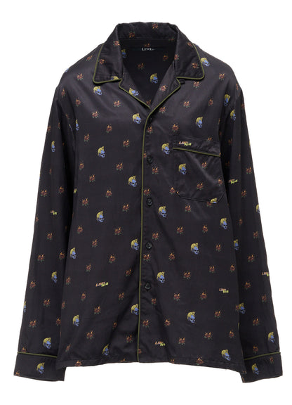 LIMI feu×HIROTTON RY/C SATIN PAJAMA SHIRT