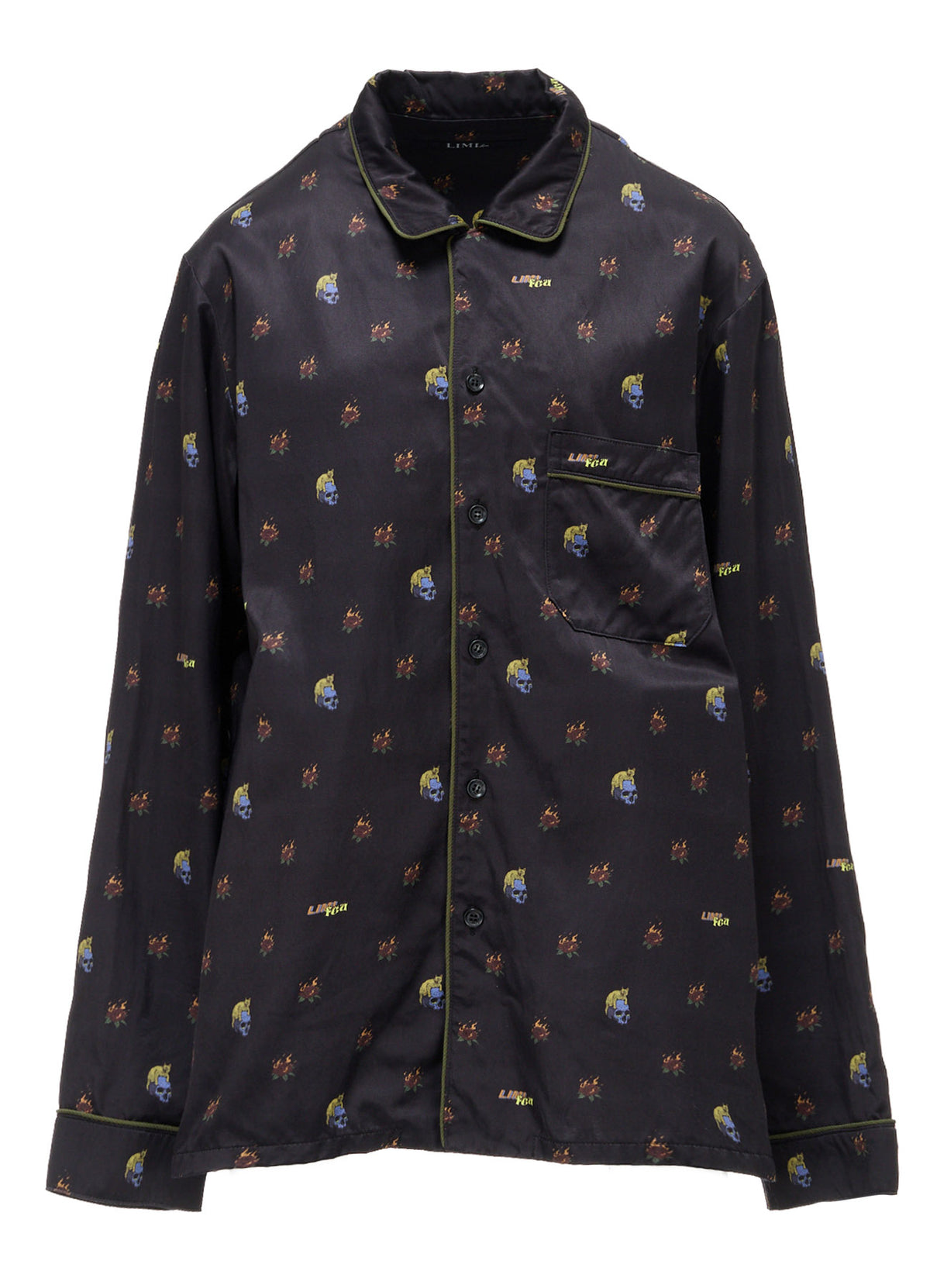 LIMI feu×HIROTTON RY/C SATIN PAJAMA SHIRT