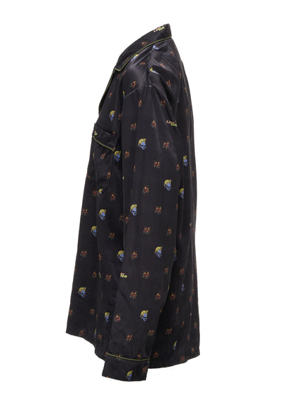 LIMI feu×HIROTTON RY/C SATIN PAJAMA SHIRT