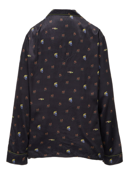 LIMI feu×HIROTTON RY/C SATIN PAJAMA SHIRT