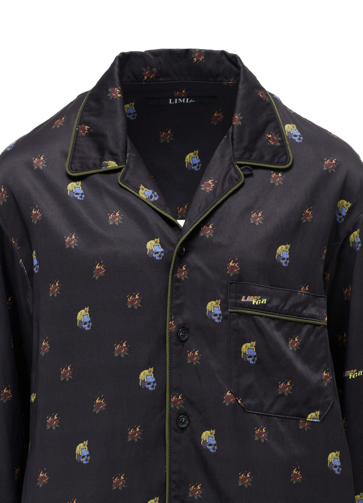 LIMI feu×HIROTTON RY/C SATIN PAJAMA SHIRT