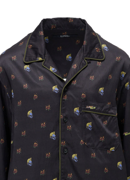 LIMI feu×HIROTTON RY/C SATIN PAJAMA SHIRT