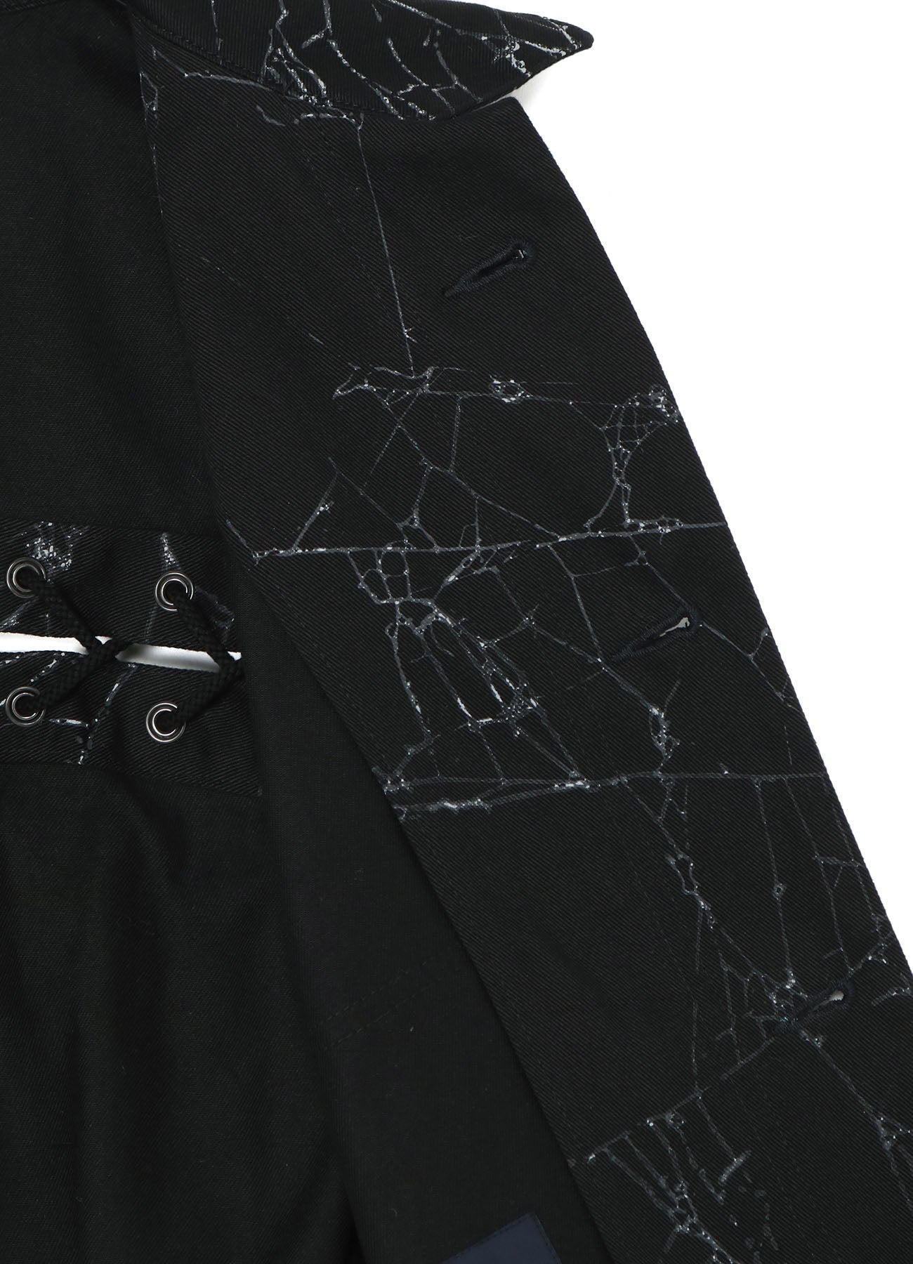 Spider Drill Back Lace Up Blouson