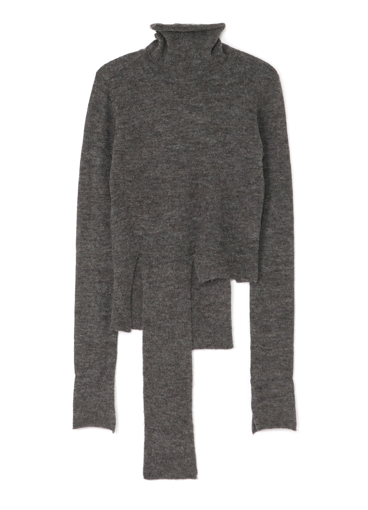 LIMI feu×HIROTTON MOHAIR BRUSHED RIB-KNIT CARDIGAN
