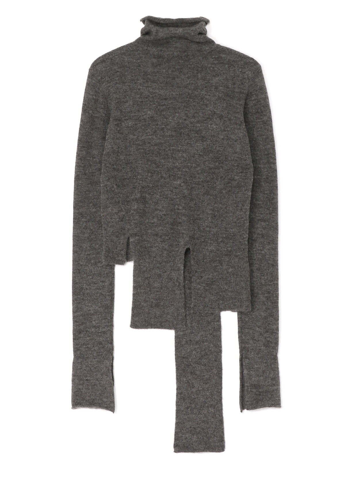 LIMI feu×HIROTTON MOHAIR BRUSHED RIB-KNIT CARDIGAN