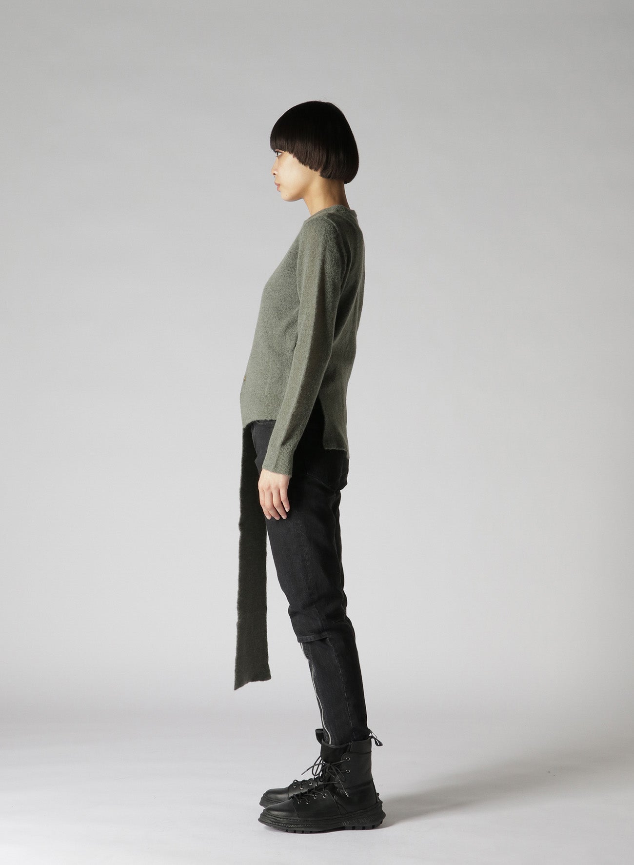 Alp/Ny/W Plain Stitch Design Cardigan