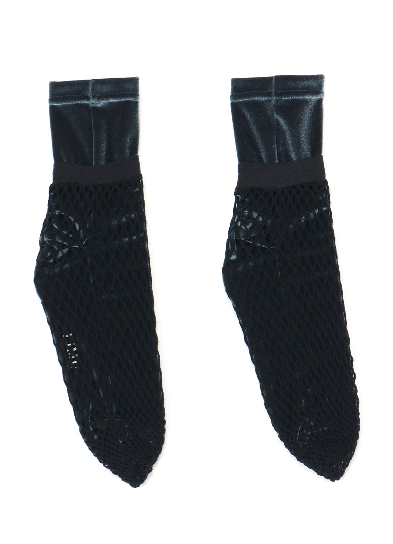 Stretch Velour Net Layered Socks