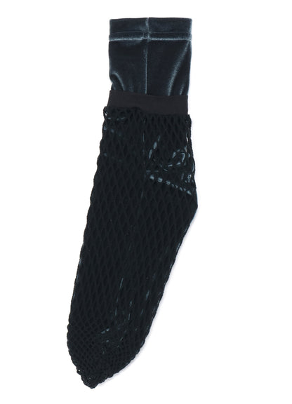 Stretch Velour Net Layered Socks