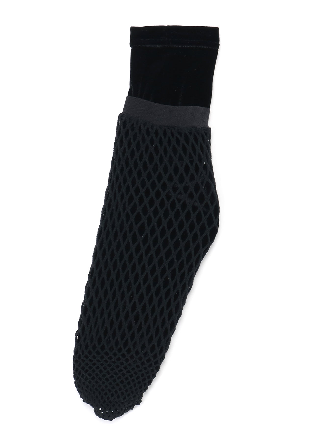 Stretch Velour Net Layered Socks